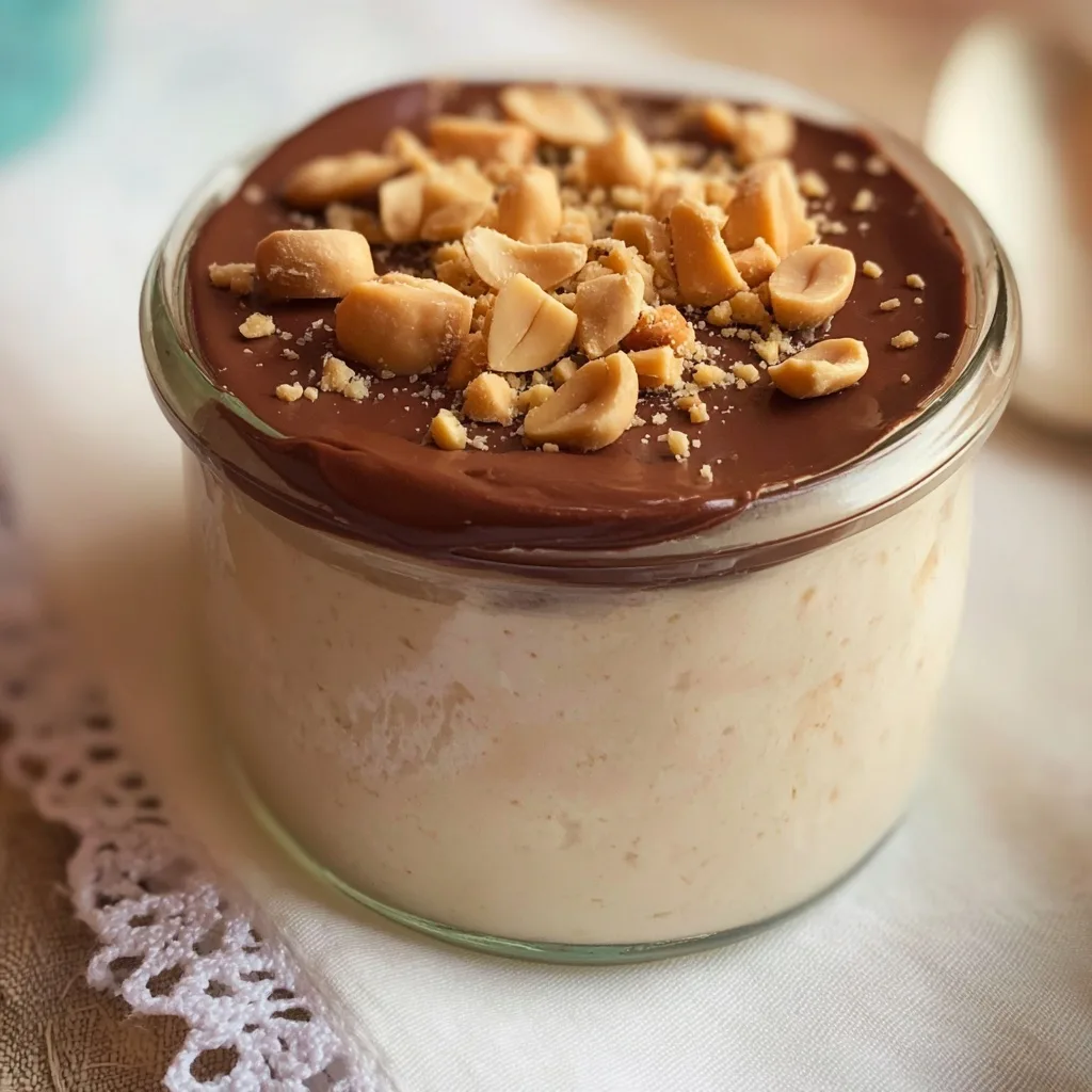 4 High Protein Dessert Snacks to Curb Cravings (No Guilt, Just Gains) 40 Cottage cheese protein pudding with chocolate and chopped peanuts