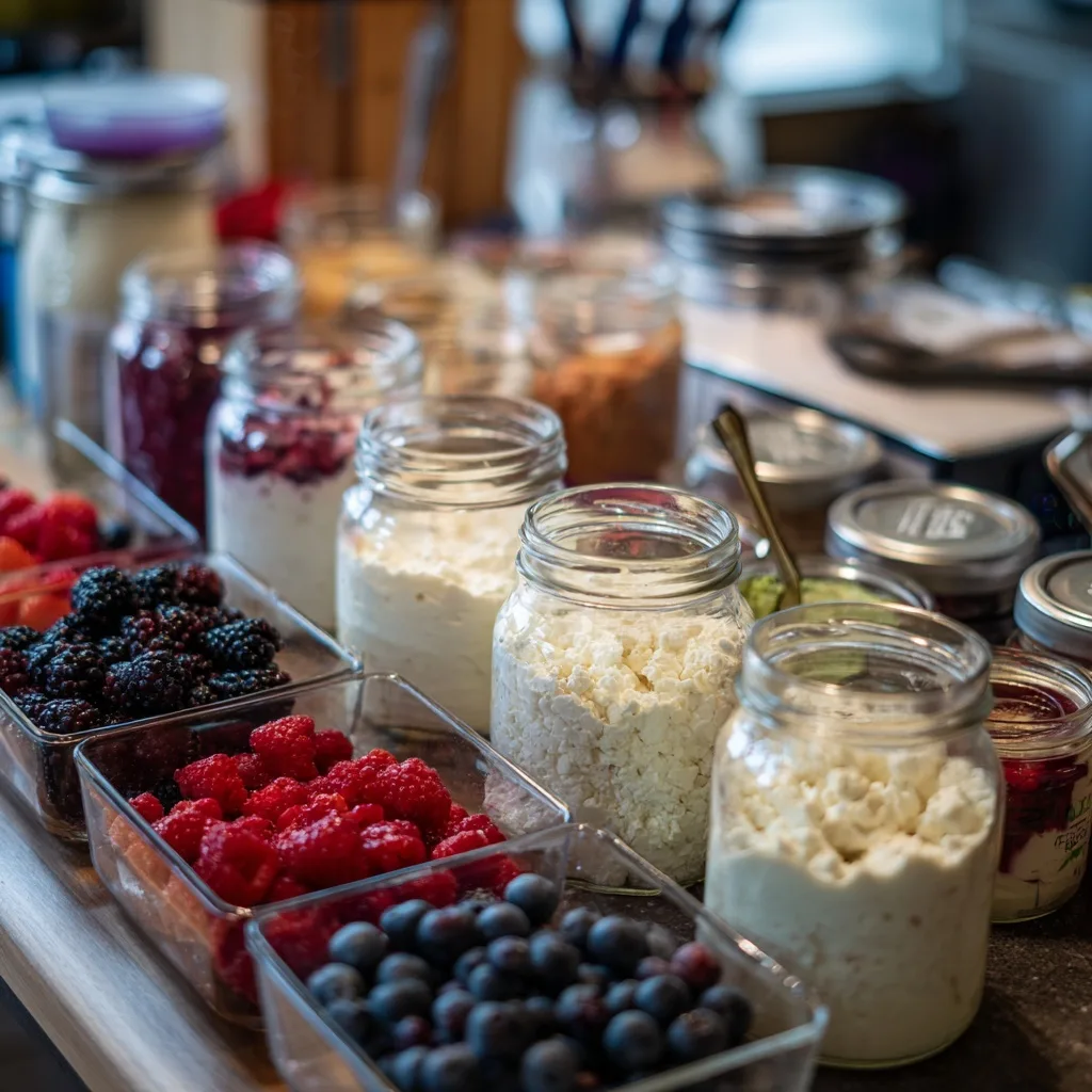 High Protein Dairy Snacks: The Best 3 Muscle-Building Recipes 22 High protein dairy snacks with yogurt, cottage cheese, and mixed berries