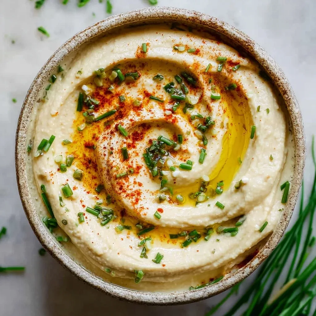 25 High Protein Snacks for Muscle Gain to Maximize Recovery & Results 17 Creamy hummus topped with olive oil, paprika, and fresh herbs