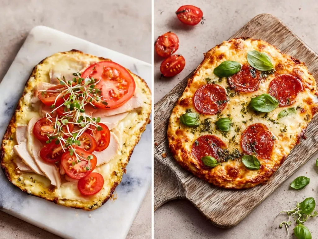 2-Ingredient Cottage Cheese Flatbread (Air Fryer Friendly & High Protein) 8 two simple cottage cheese flatbread air fryer pizzas with fresh toppings