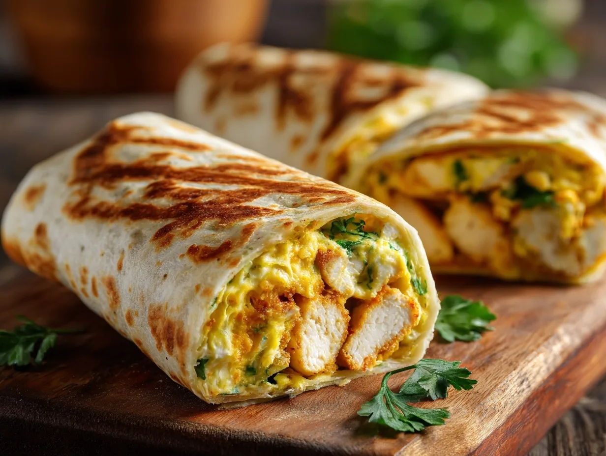 2-Ingredient Cottage Cheese Flatbread (Air Fryer Friendly & High Protein) 6 grilled simple cottage cheese flatbread air fryer wrap with chicken and eggs