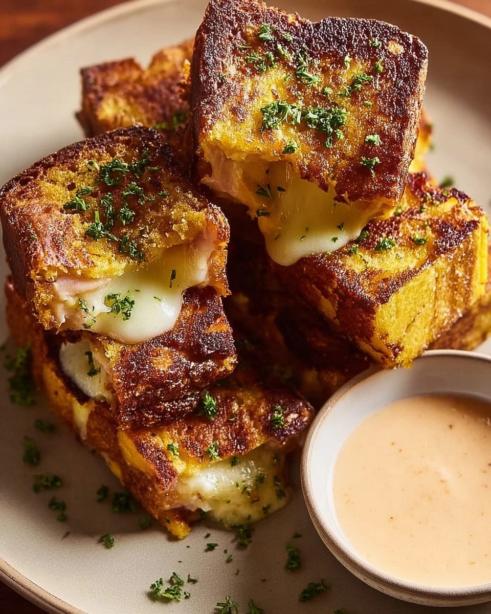 Delicious Hawaiian Roll Grilled Cheese sandwich with melted cheese