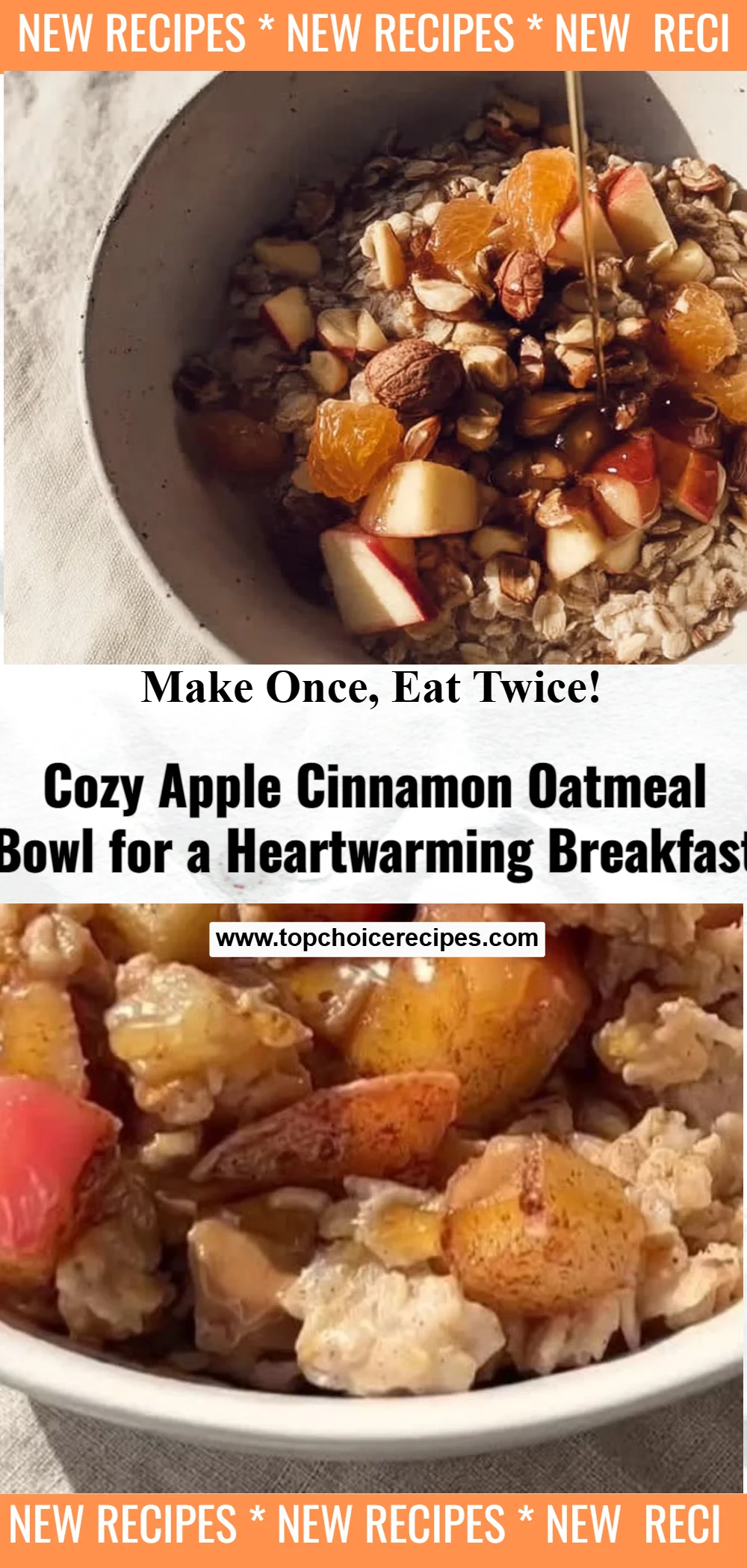Apple Cinnamon Oatmeal Bowl