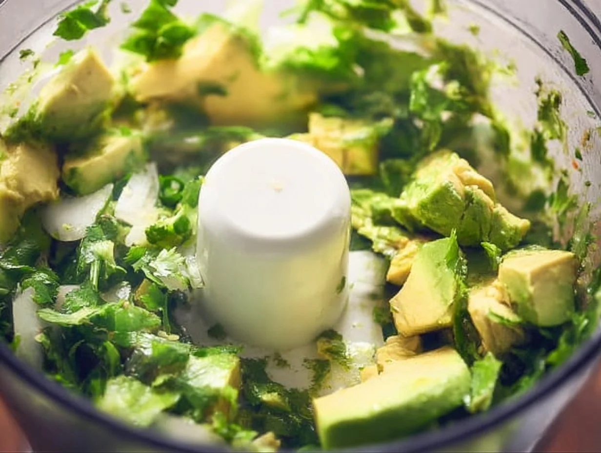 Avocado Lime Ranch Dressing 5 Bowl of creamy Avocado Lime Ranch Dressing with fresh ingredients and herbs.