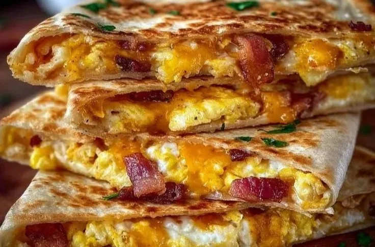 Bacon Egg Cheese Breakfast Quesadillas 5 Bacon Egg Cheese Breakfast Quesadillas