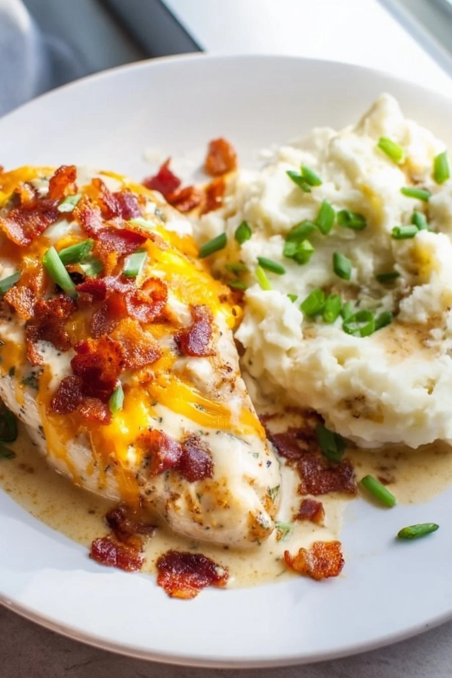 Bacon Ranch Chicken 5 Delicious Bacon Ranch Chicken with crispy bacon and ranch dressing