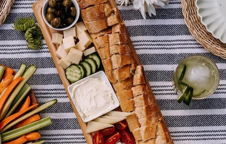 Elegant baguette board for serving delicious breads and appetizers