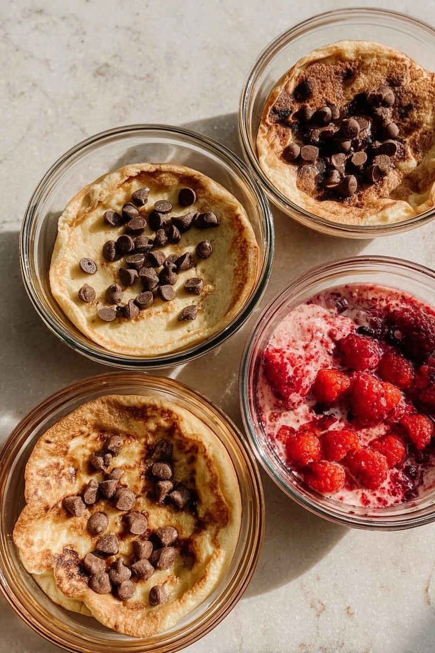 Baked Protein Pancake Bowls