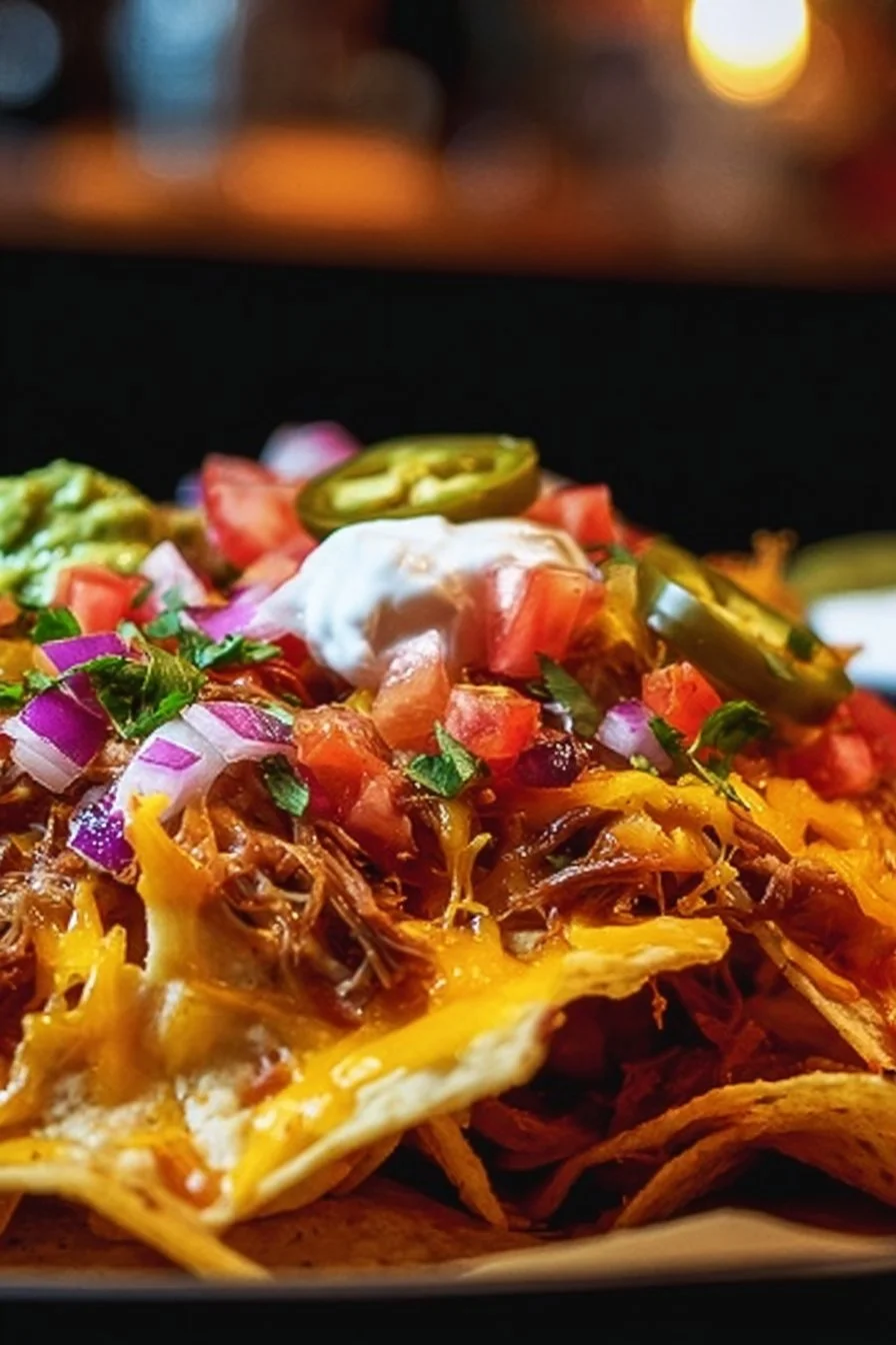 Ultra Crispy Mexican Pulled Pork Nachos