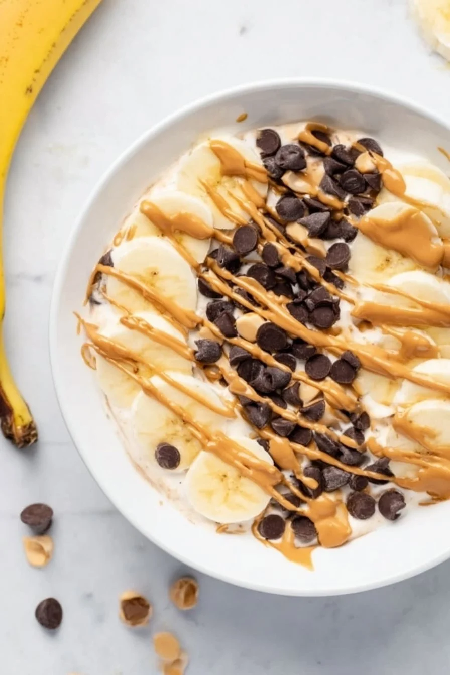 Chunky Monkey Banana Peanut Butter Yogurt Bowl