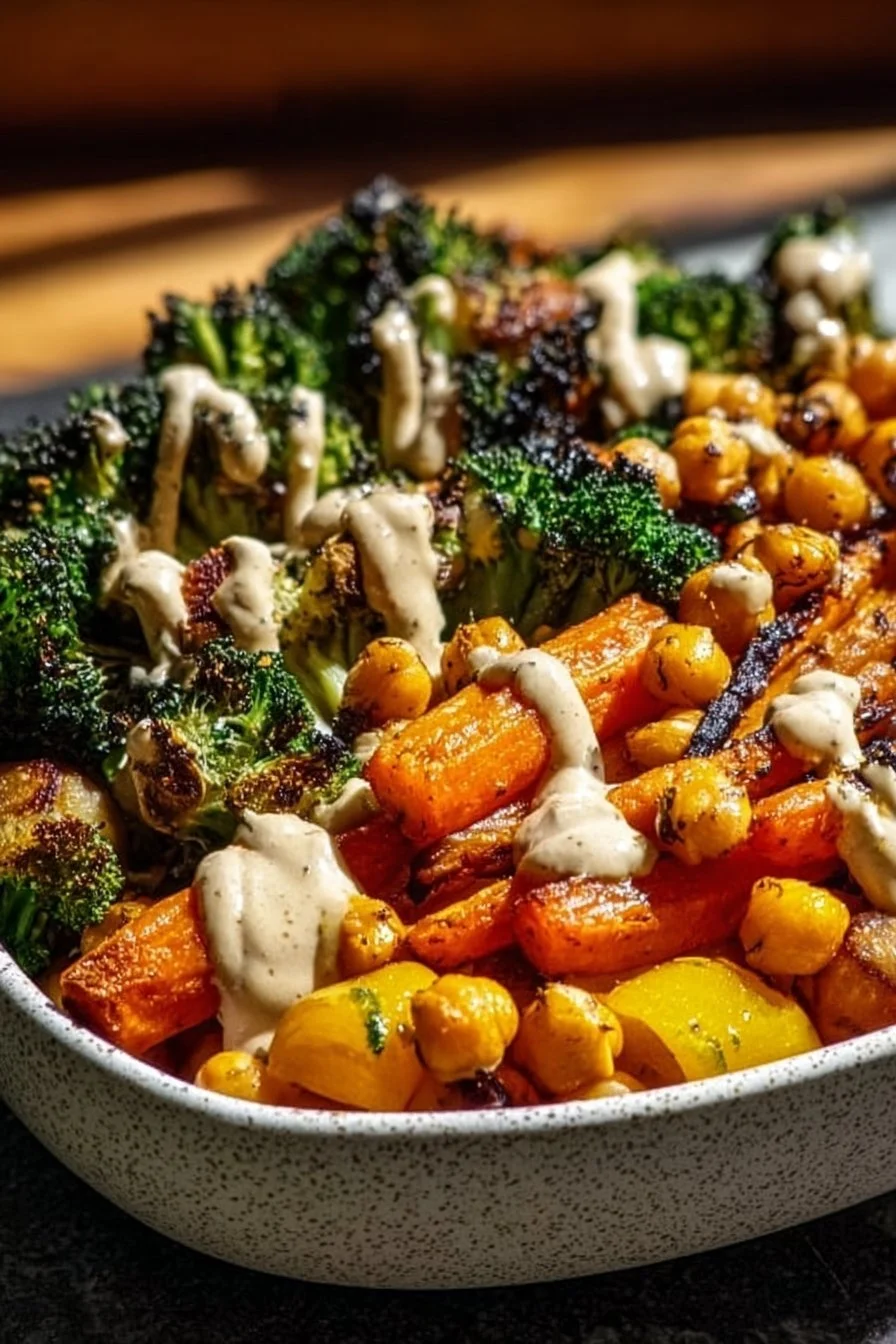Roasted Vegetable & Chickpea Bowl
