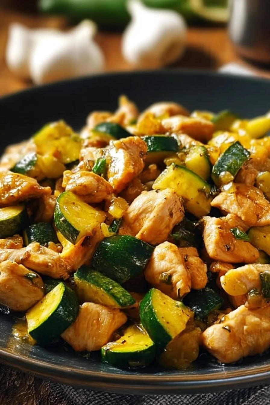 Simple Chicken Zucchini Stir Fry