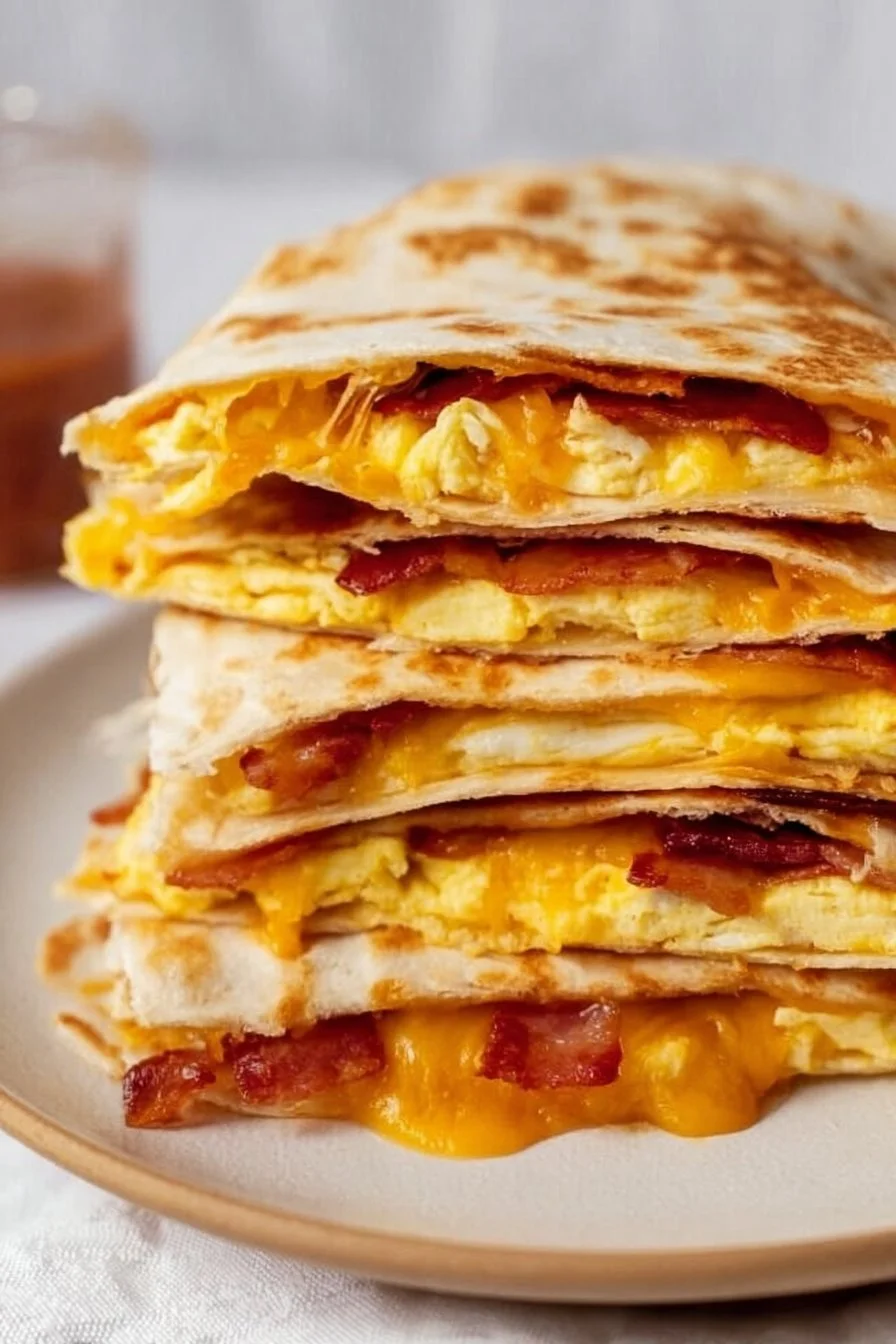 Bacon, Egg, and Cheese Breakfast Quesadilla
