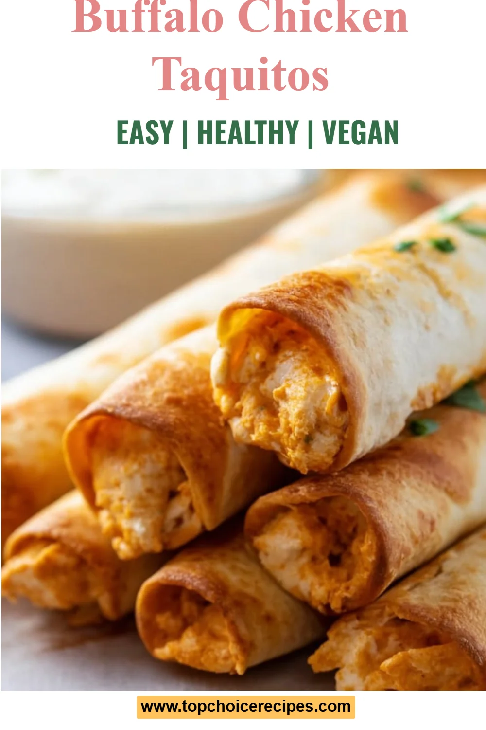Buffalo Chicken Taquitos 6 Buffalo Chicken Taquitos