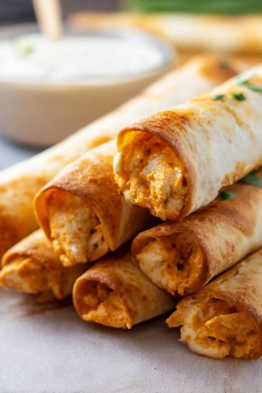 Buffalo Chicken Taquitos 8 Buffalo Chicken Taquitos