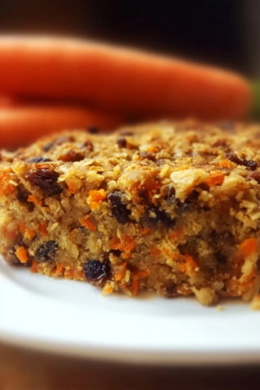 Deliciously moist carrot cake topped with cream cheese frosting