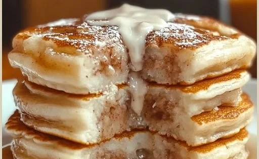 Cinnamon Roll Pancakes 5 Cinnamon Roll Pancakes