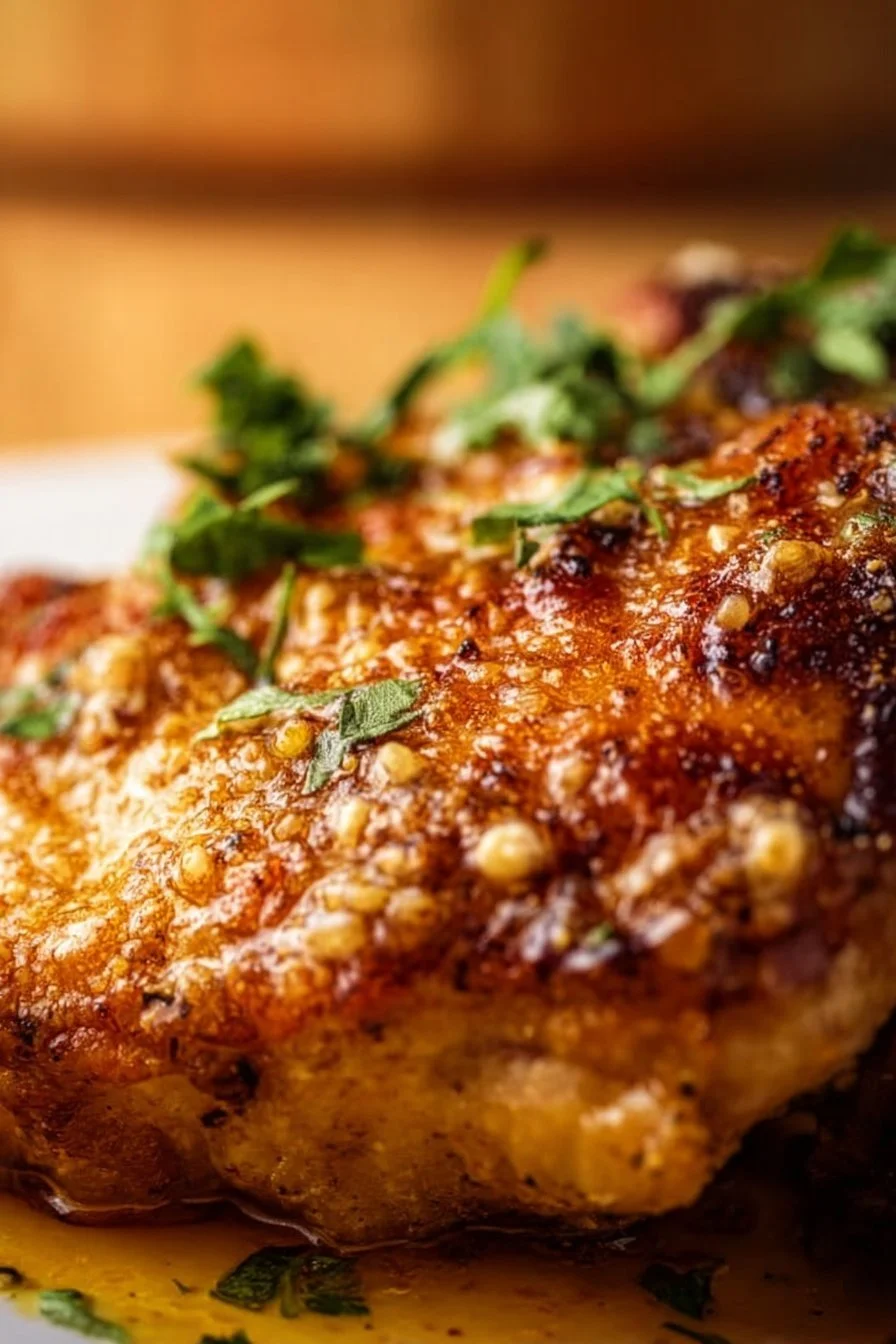 Delicious Cowboy Butter Chicken served with naan and garnished with cilantro