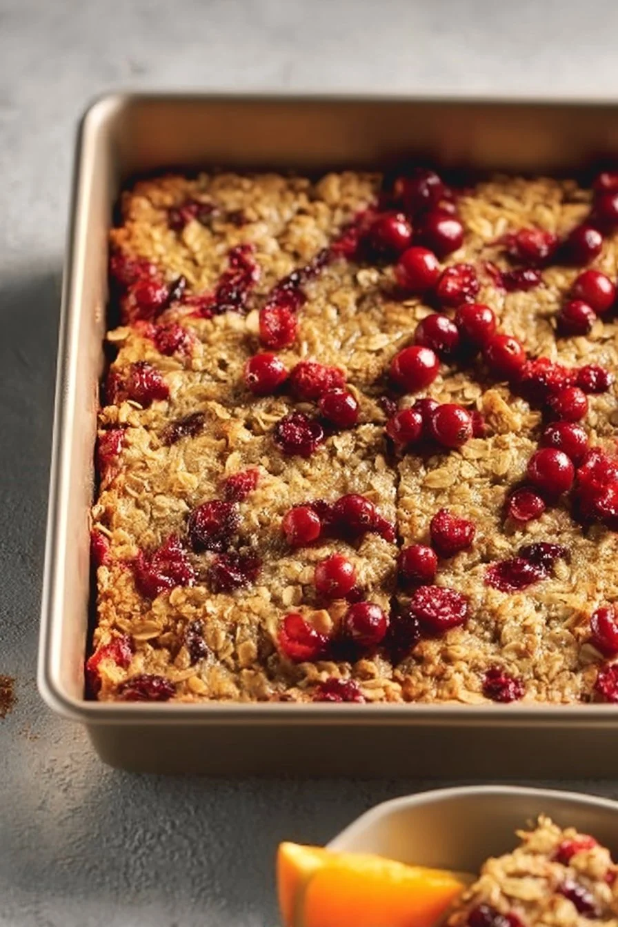 Cranberry Orange Baked Oatmeal