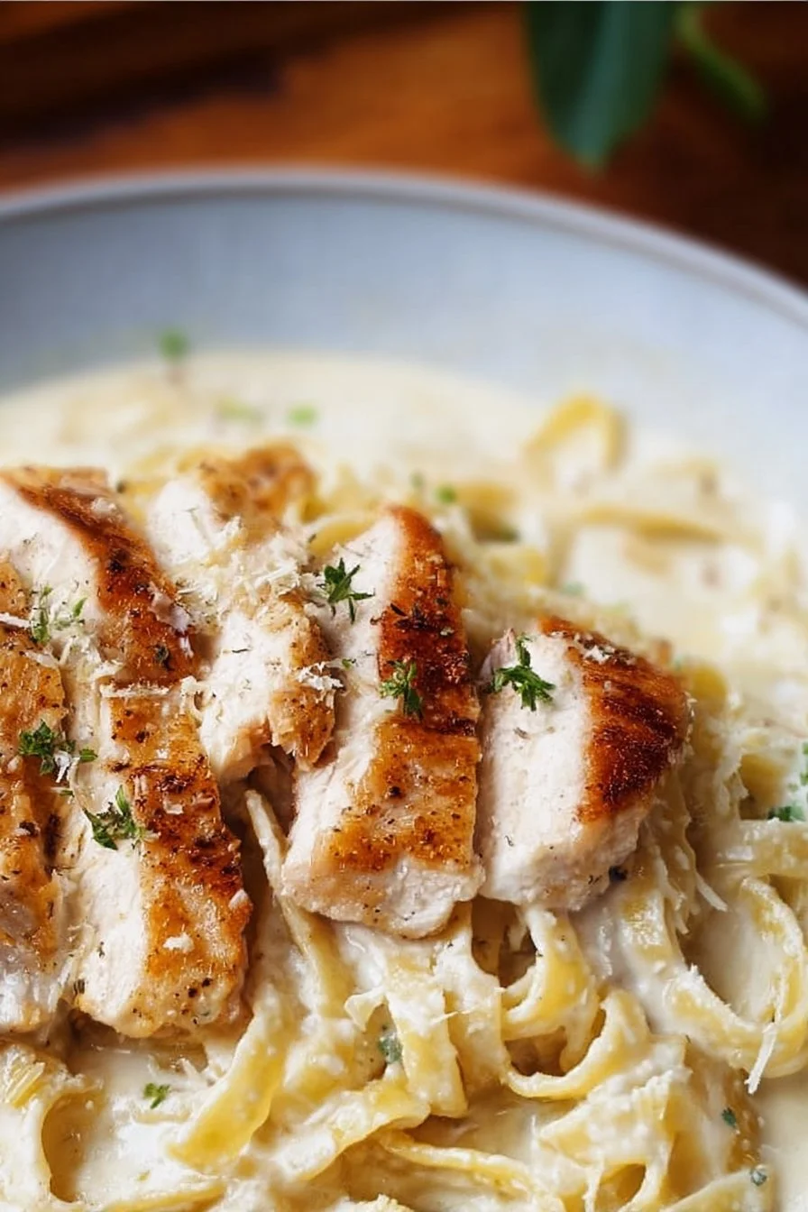 Creamy Chicken Fettuccine Alfredo
