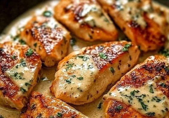 Creamy Garlic Chicken Skillet