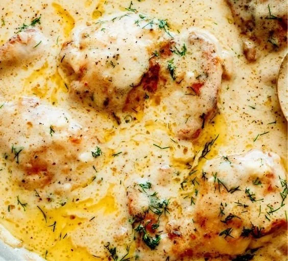 Creamy Oven Baked Chicken Thighs 7 Creamy Oven Baked Chicken Thighs