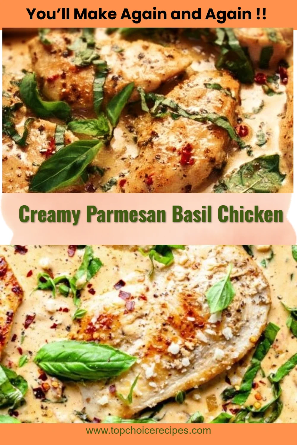 Creamy Parmesan Basil Chicken 6 Creamy Parmesan Basil Chicken