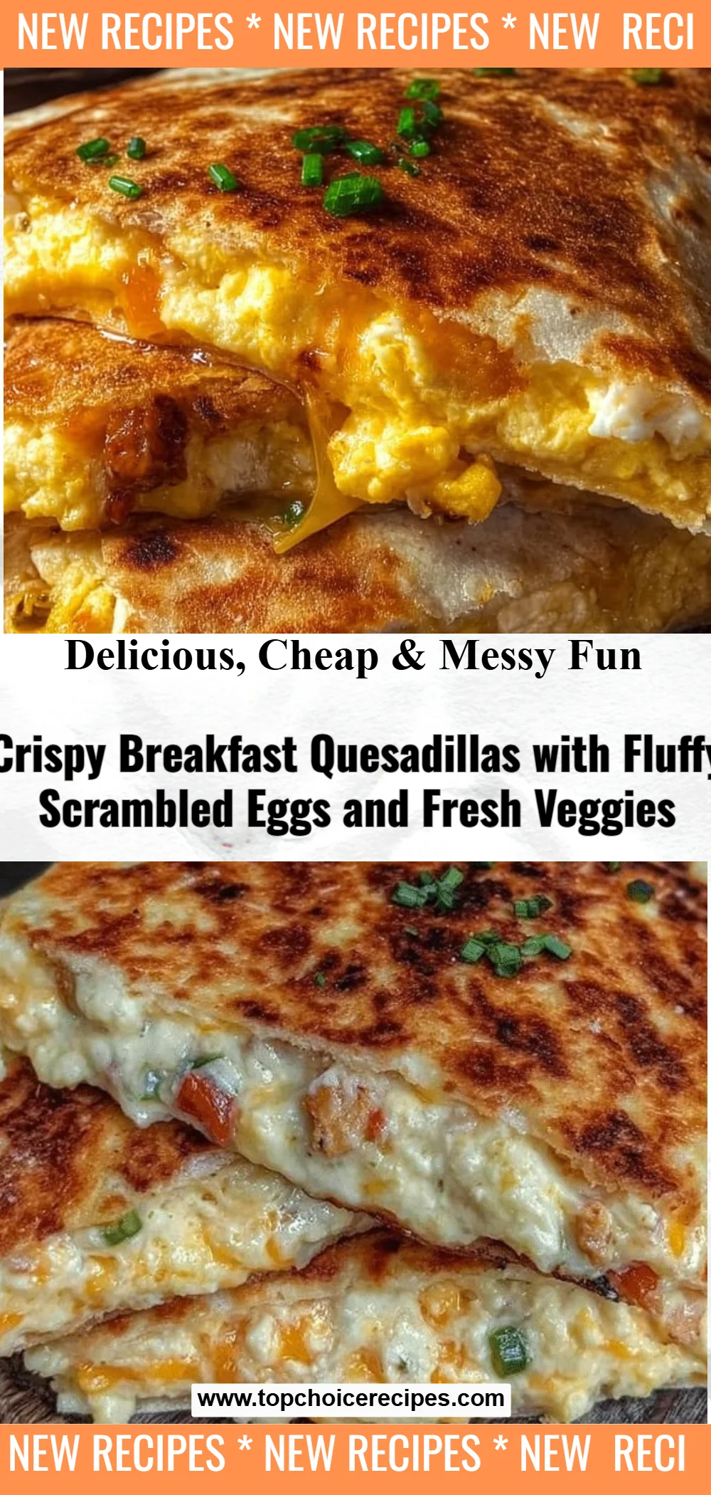 Crispy Breakfast Quesadillas 6 Crispy Breakfast Quesadillas