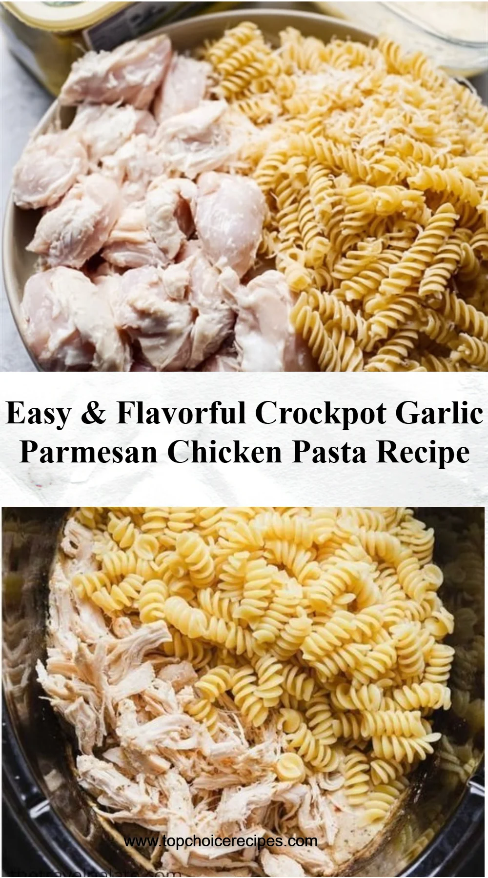 Crockpot Garlic Parmesan Chicken Pasta 6 Crockpot Garlic Parmesan Chicken Pasta