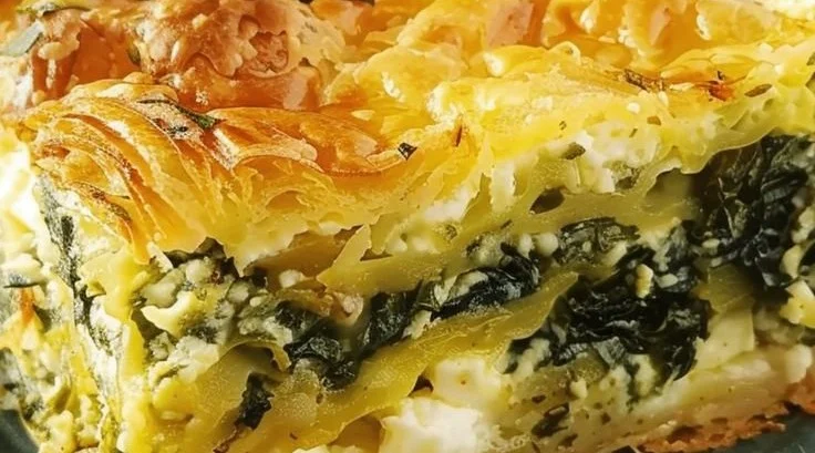 Croissant Strata with Spinach, Feta, and Gruyère