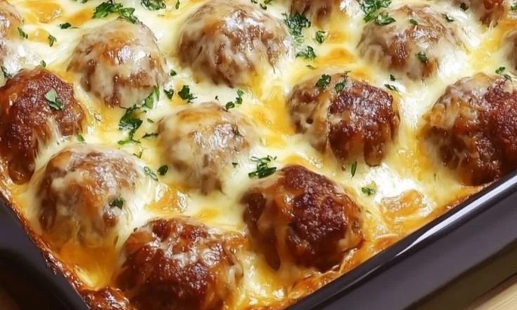Dump-and-Bake Meatball Casserole