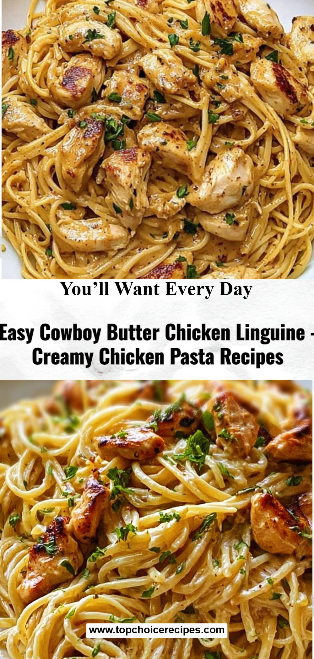Easy Cowboy Butter Chicken Linguine