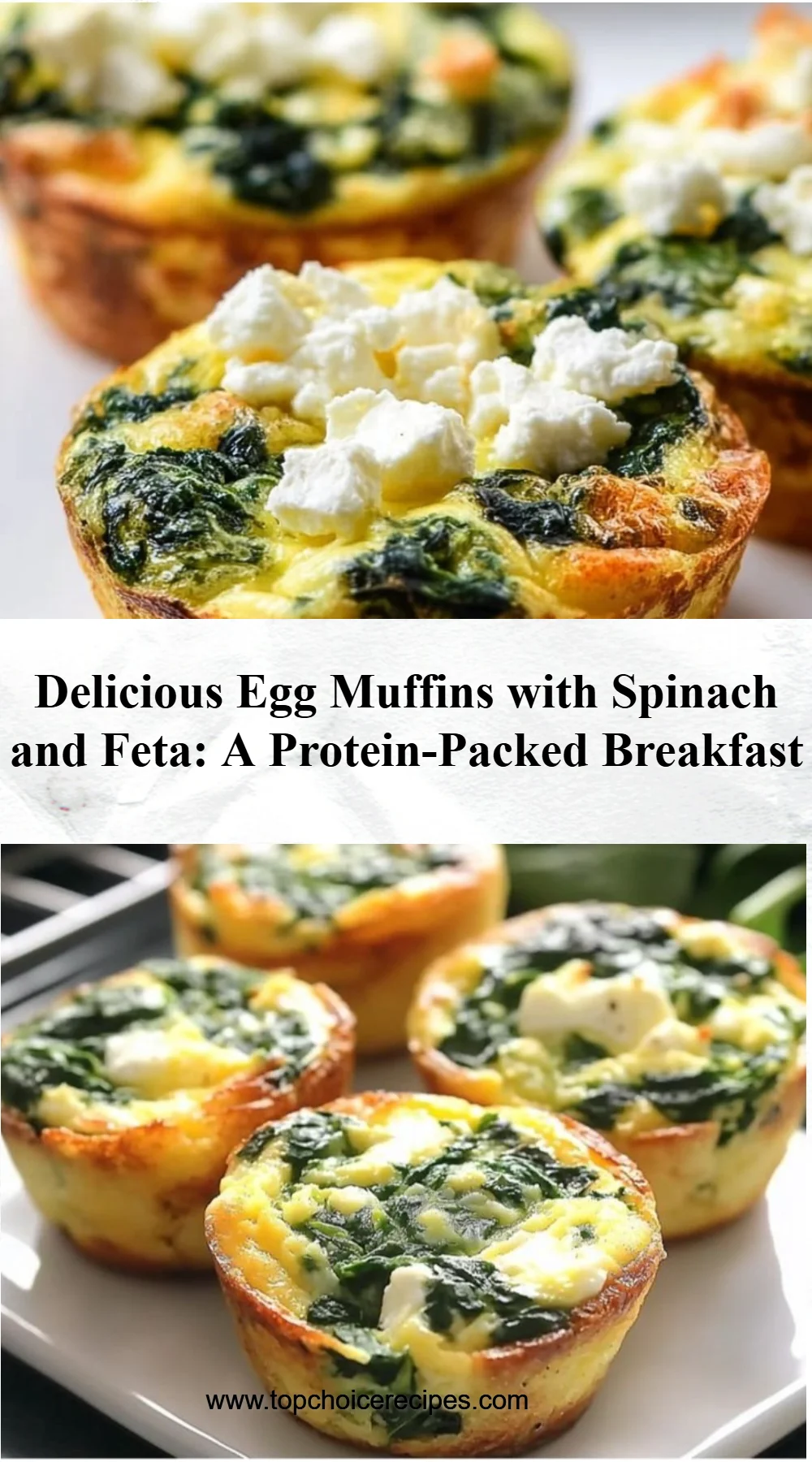 Egg Muffins with Spinach and Feta 5 Egg Muffins with Spinach and Feta