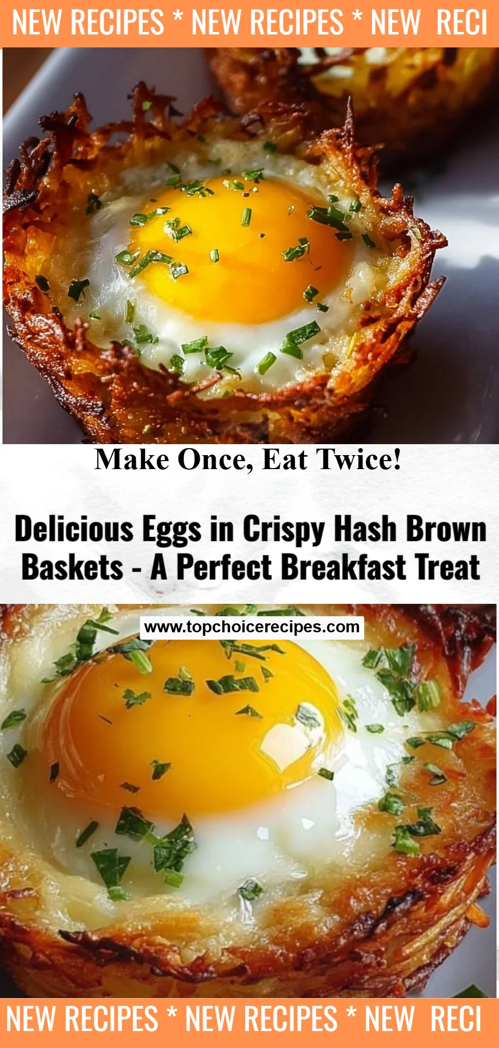 Eggs in Crispy Hash Brown Baskets