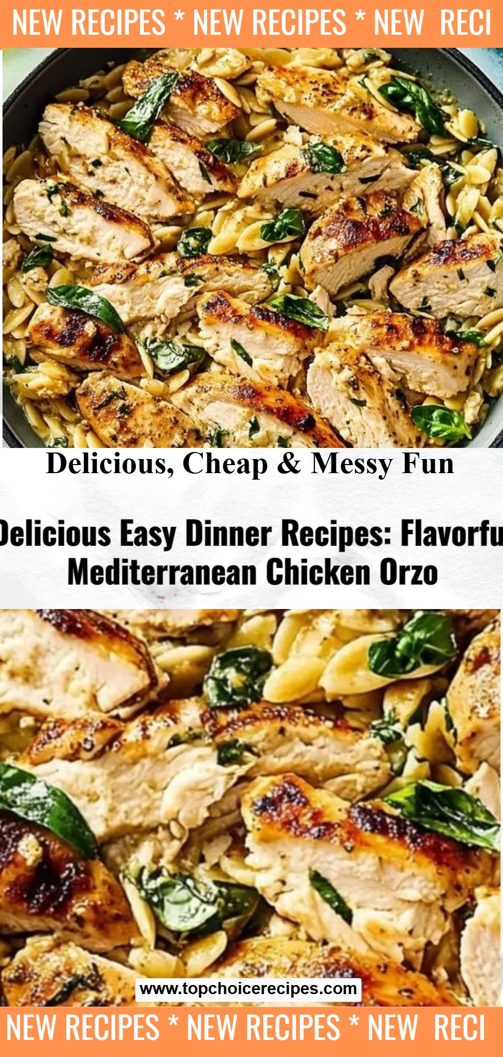 Flavorful Mediterranean Chicken Orzo