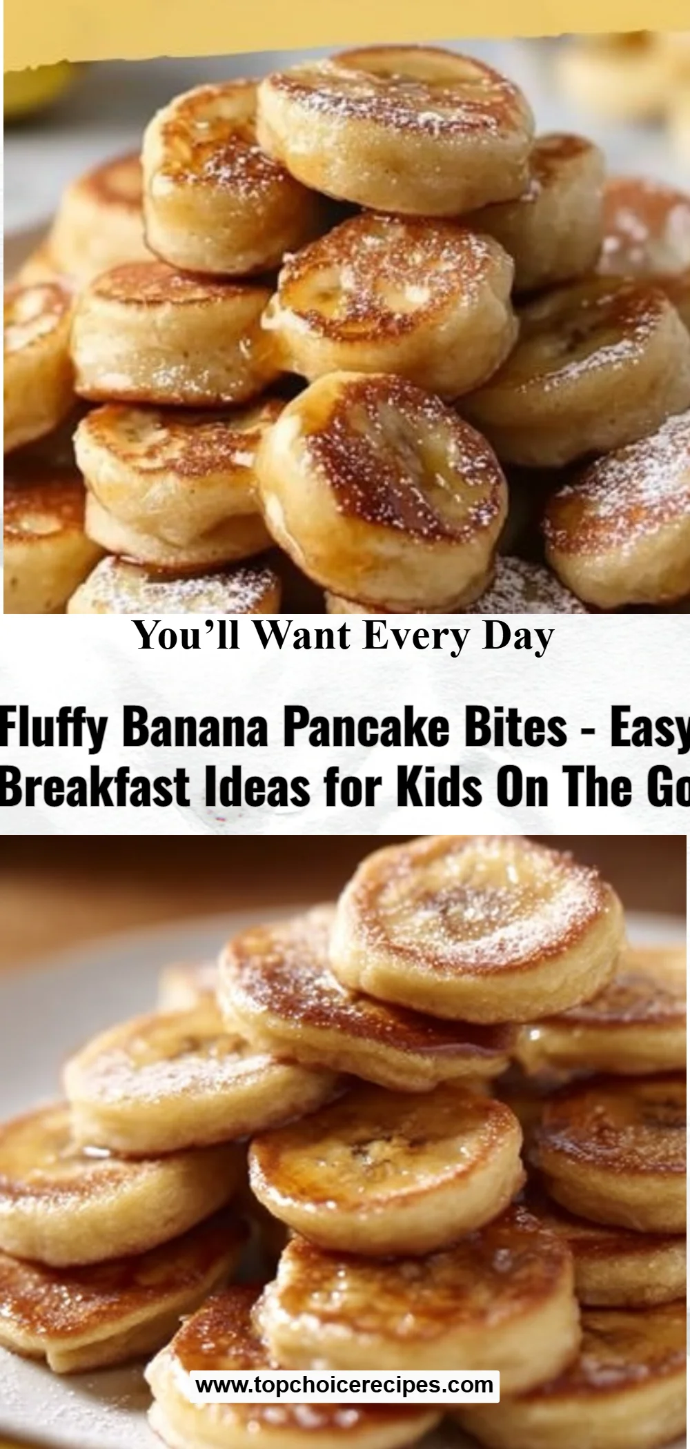 Fluffy Banana Pancake Bites