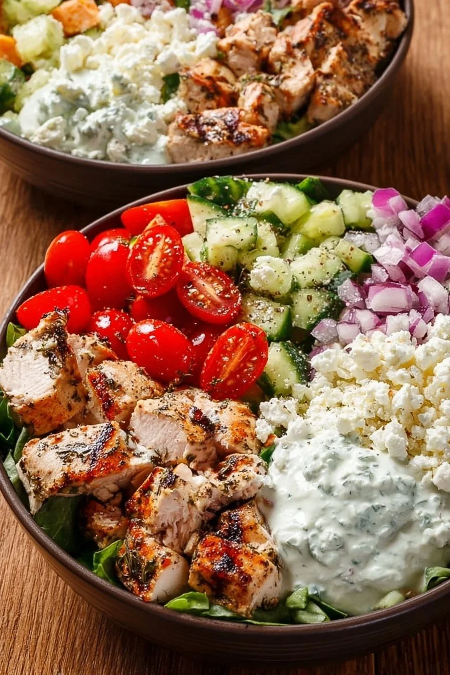 Greek Chicken Bowls 6 Greek Chicken Bowls