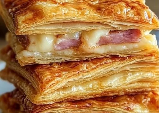 Ham & Cheese Puff Pastry Bites