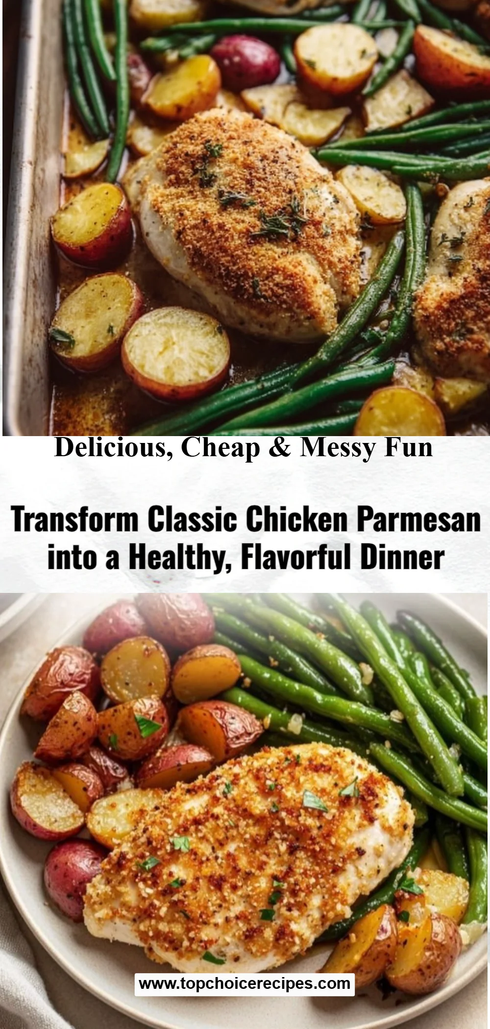 Healthy Chicken Parmesan with Vegetables 6 Healthy Chicken Parmesan with Vegetables