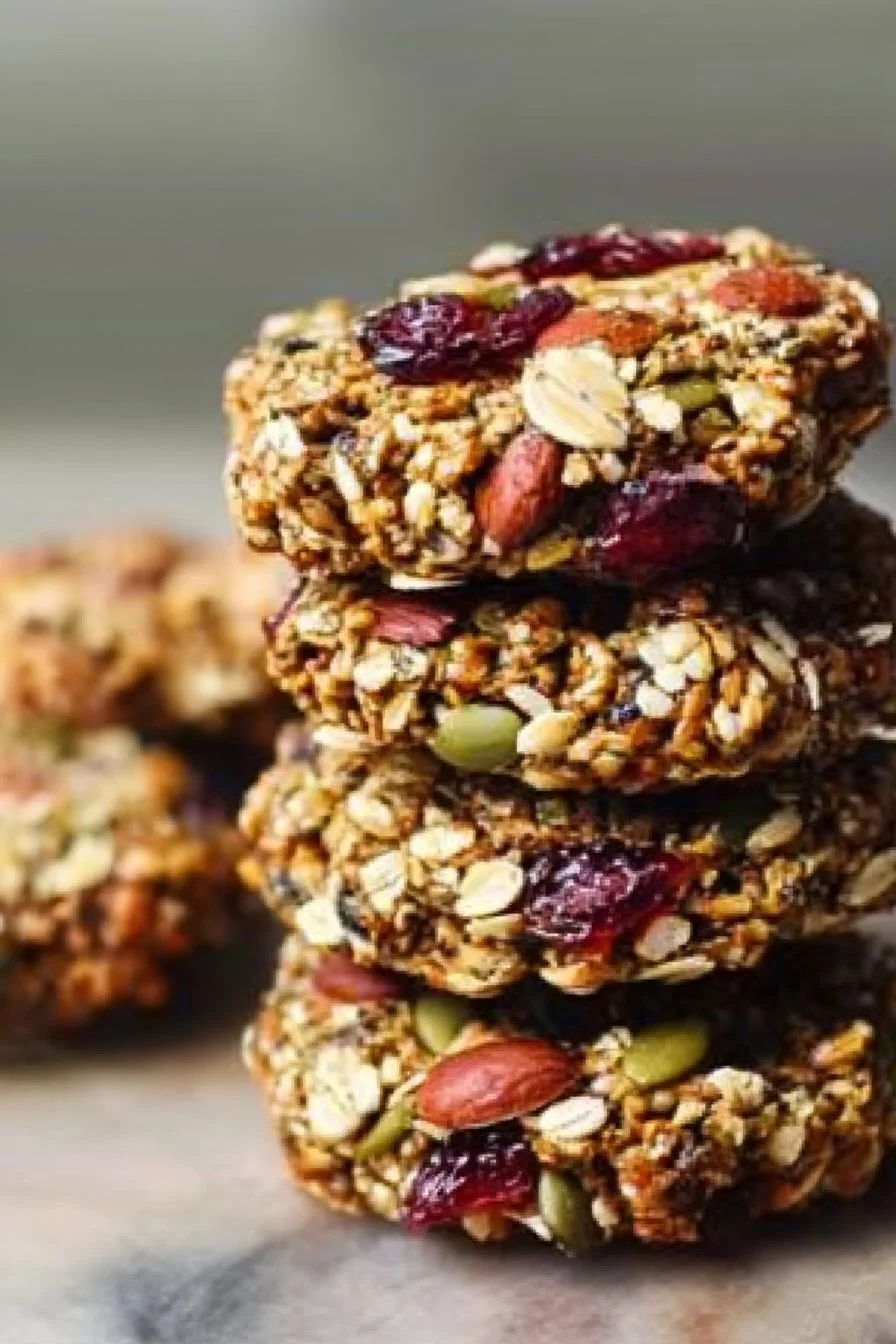 Healthy Nut & Seed Energy Cookies 4 Healthy nut and seed energy cookies packed with nutrition and flavor