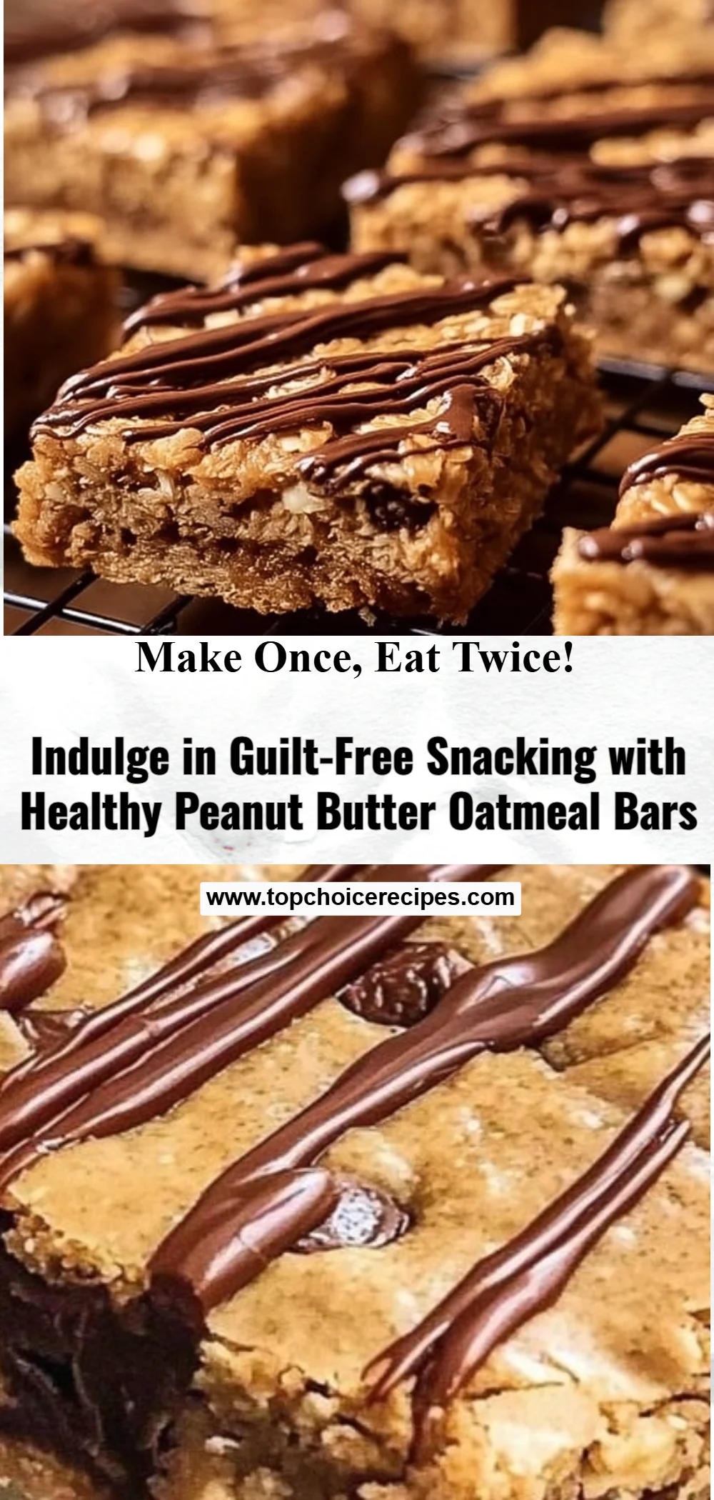Healthy Peanut Butter Chunk Oatmeal Bars 5 Healthy Peanut Butter Chunk Oatmeal Bars