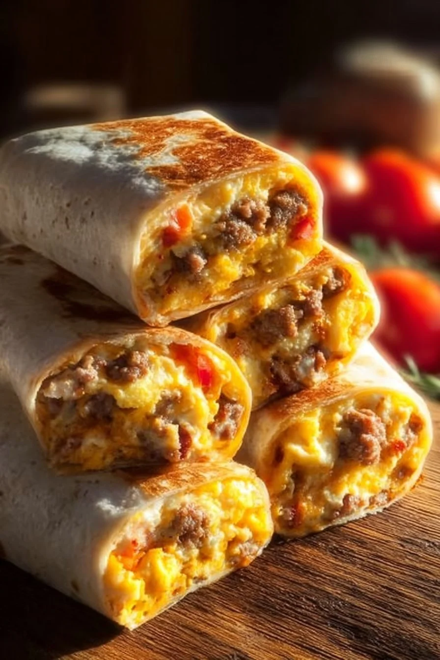 High-Protein Breakfast Burritos 4 High-protein breakfast burritos packed with nutritious ingredients