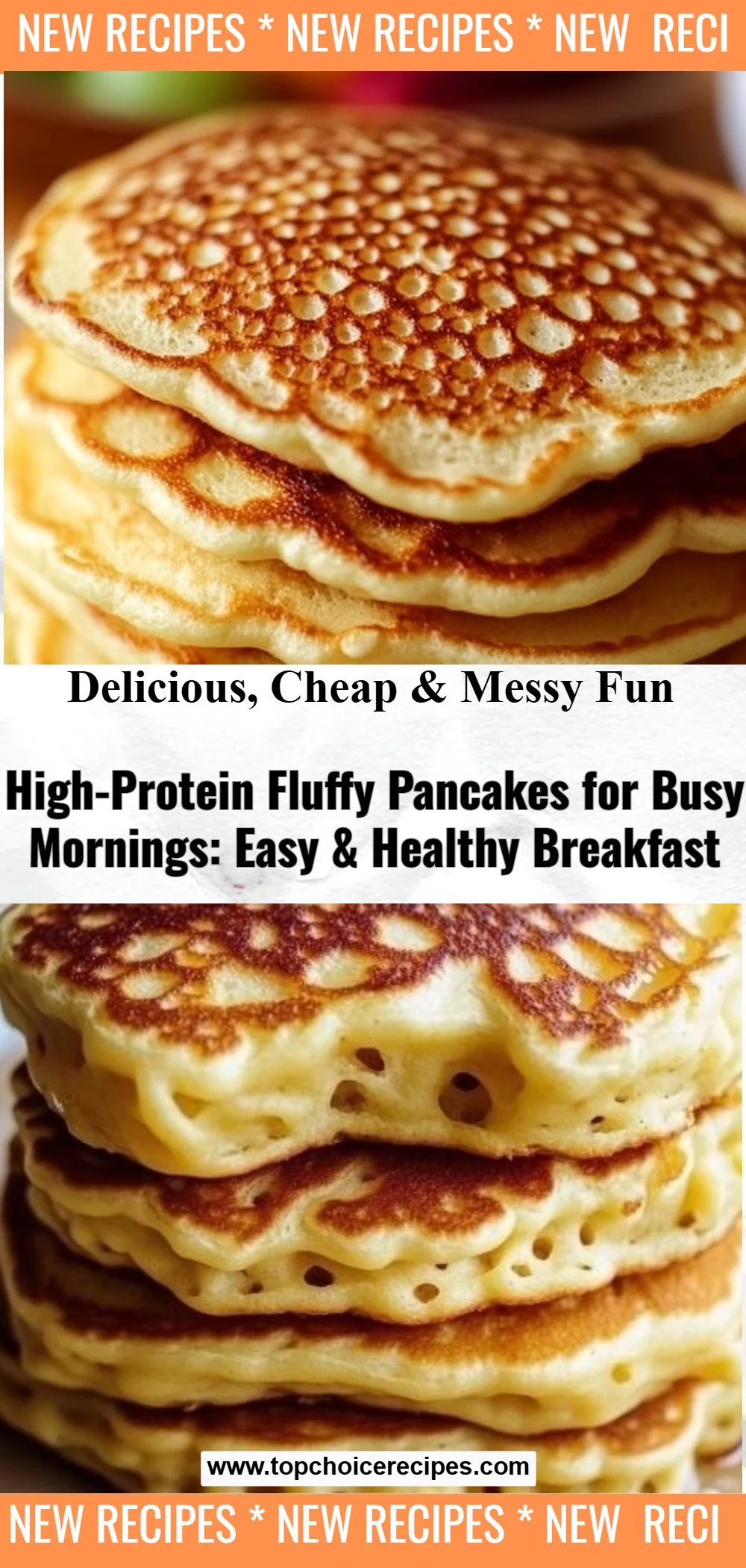 High-Protein Fluffy Pancakes