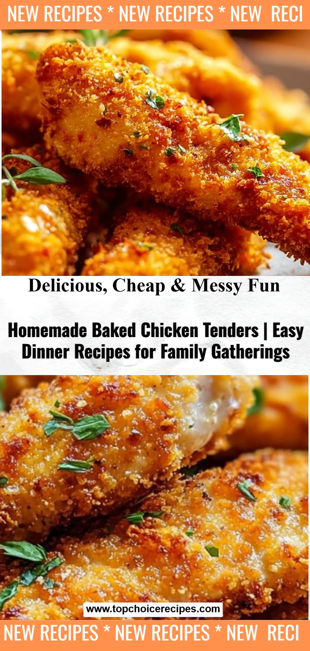 Homemade Baked Chicken Tenders