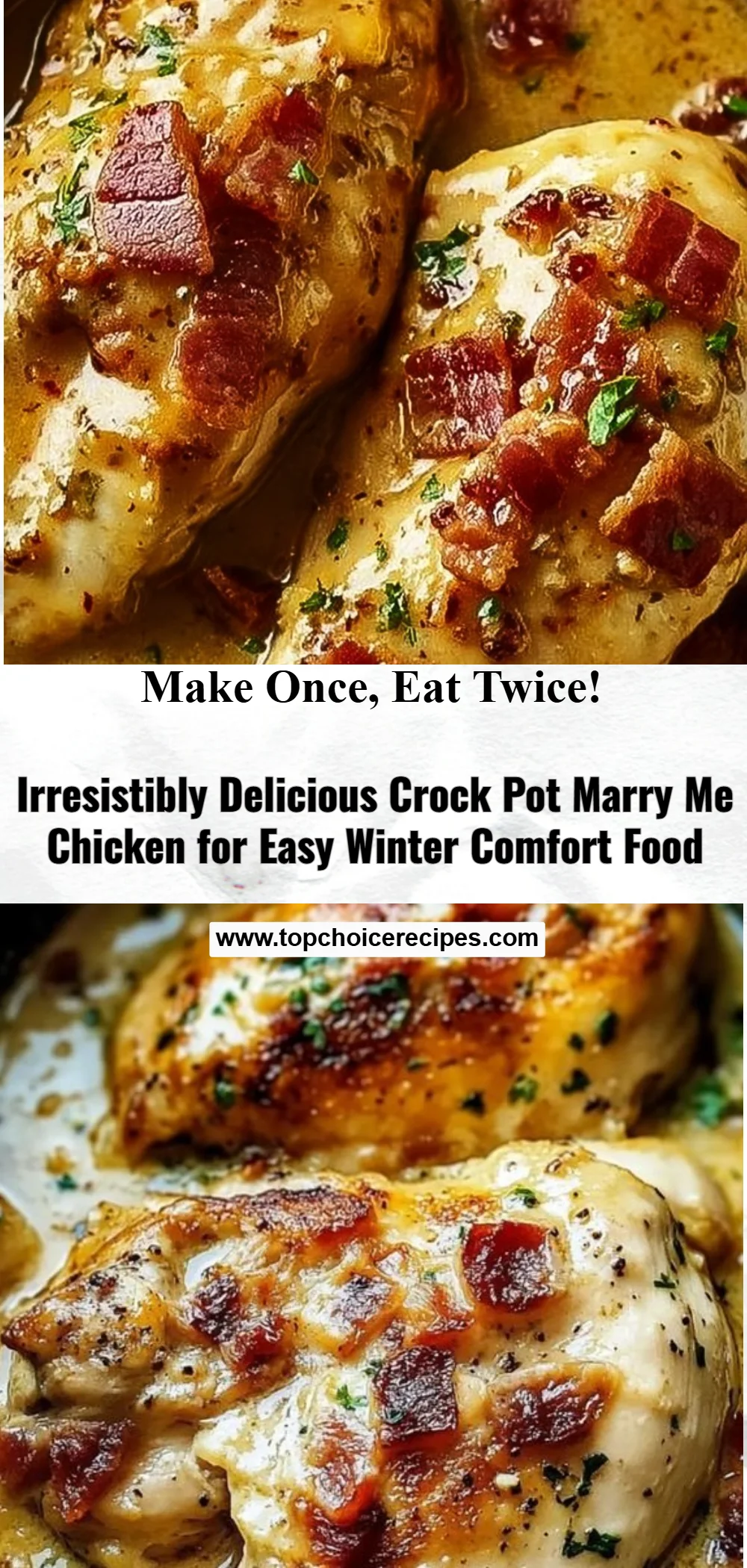 Irresistiblemente Delicioso Pollo de Olla de Cocción Lenta Cásate Conmigo