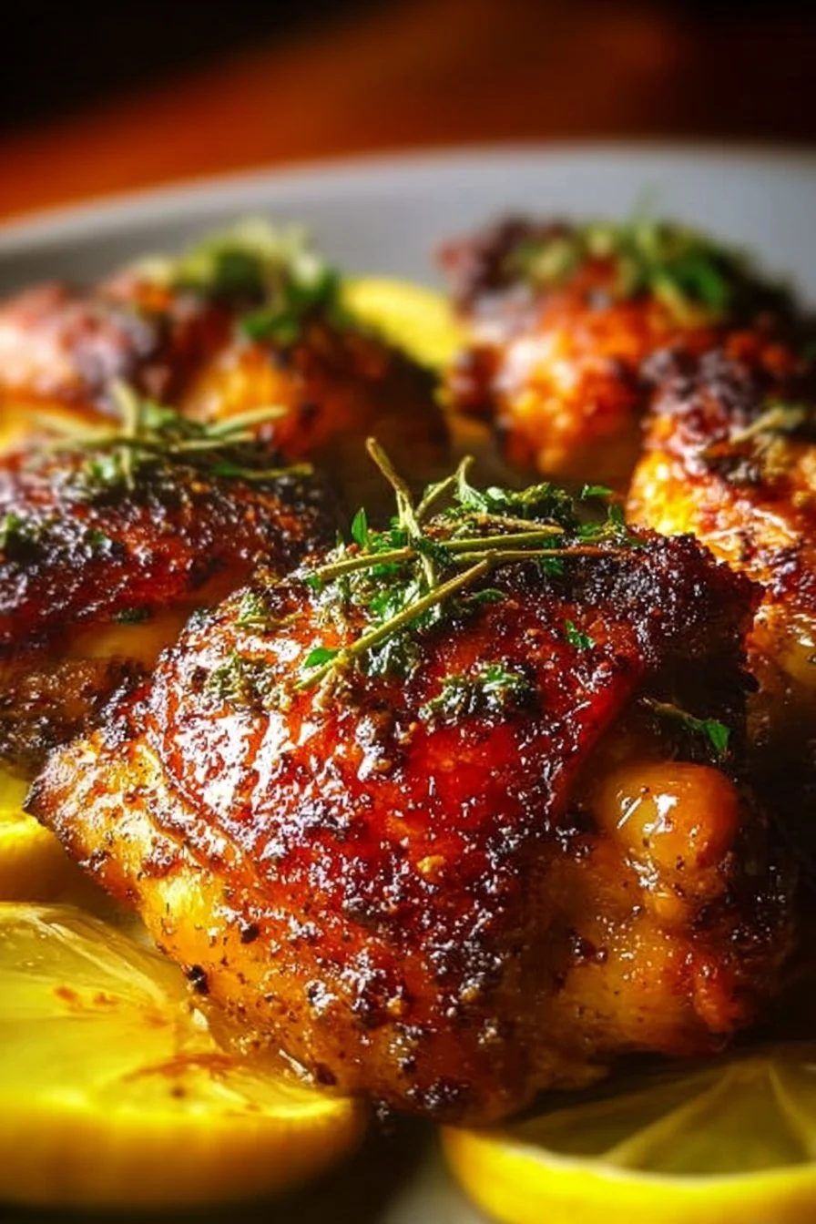 Lemon Paprika Roast Chicken Thighs 6 Lemon Paprika Roast Chicken Thighs
