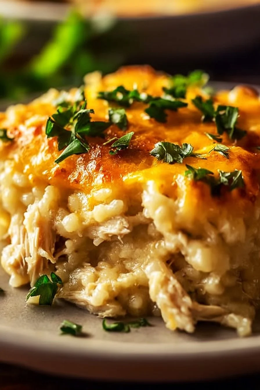 Light Chicken and Cauliflower Rice Casserole 6 Light Chicken and Cauliflower Rice Casserole