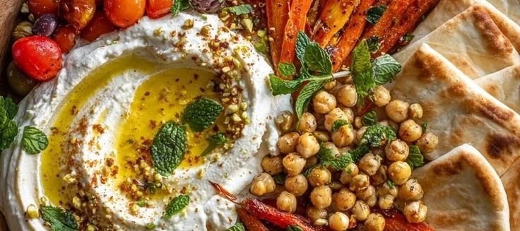 Mediterranean Burrata & Roasted Carrot Board