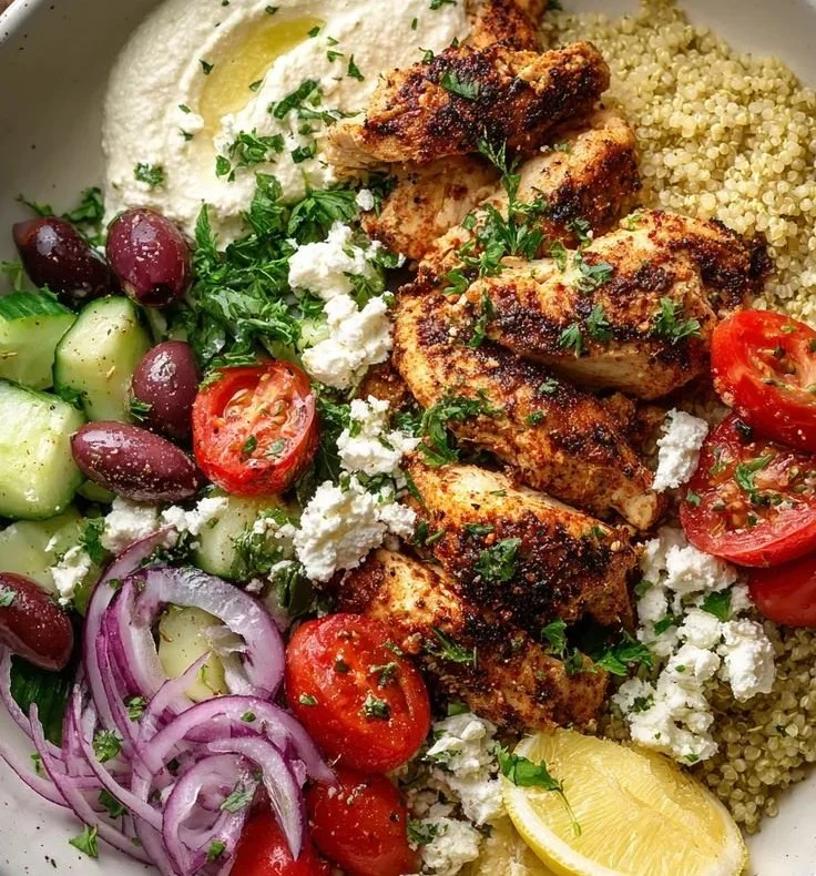Mediterranean Chicken Bowl 5 Mediterranean Chicken Bowl