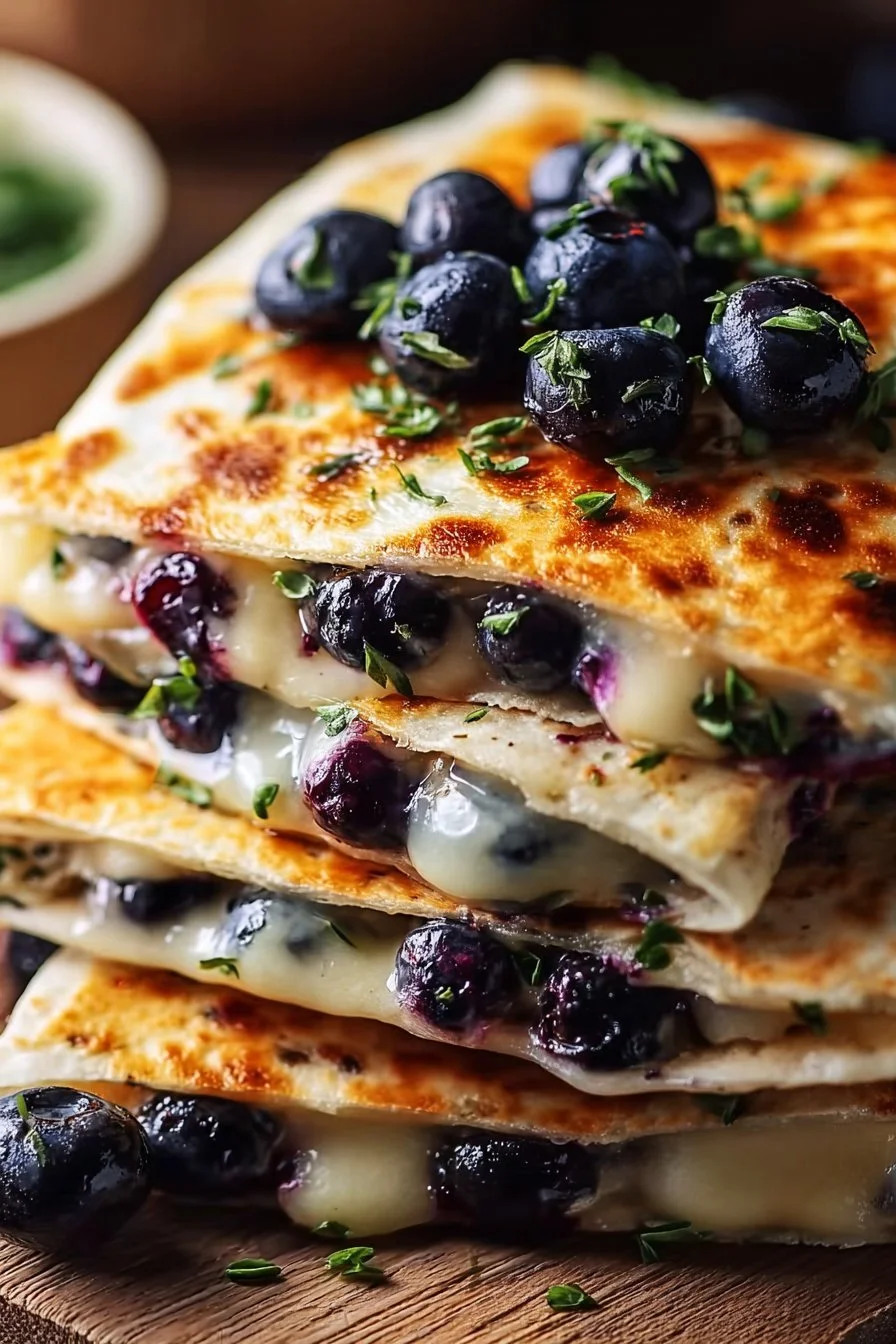 Mouthwatering Blueberry Breakfast Quesadillas